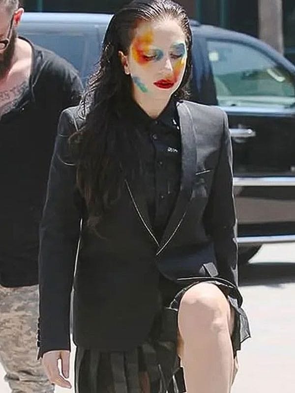 Joker Folie à Deux Harley Quinn Black Blazer Joker Folie à Deux 2024 Harley Quinn Black Blazer