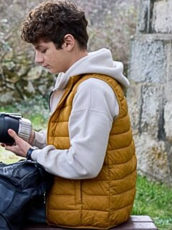 Journey to You Solal Bellaiche Yellow Puffer Vest