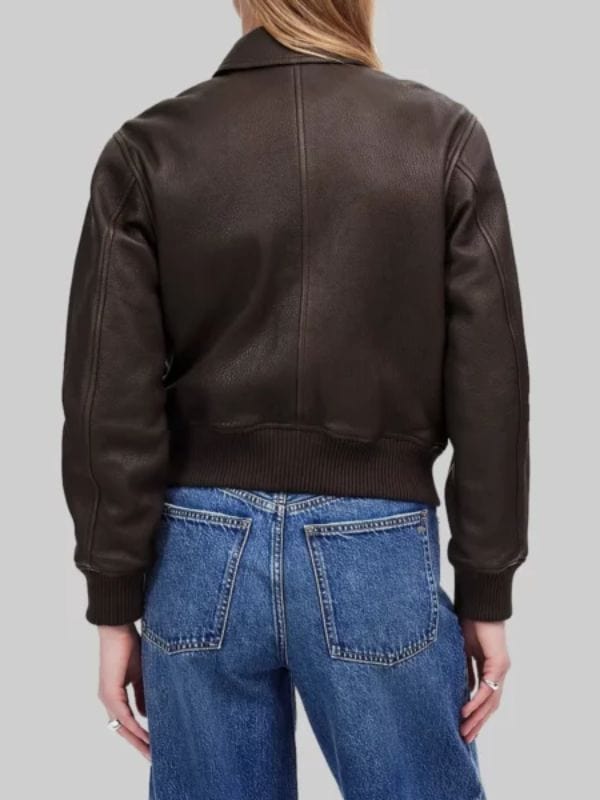 Karen Page Daredevil Born Again Brown Leather Jacket