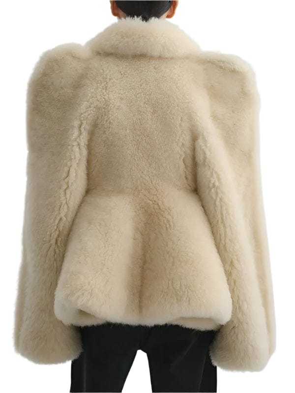 Kendall Jenner Off white Fur Short Coat