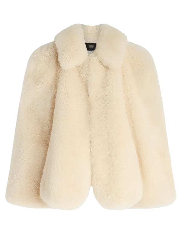 Kendall Jenner Off white Fur Short Coat