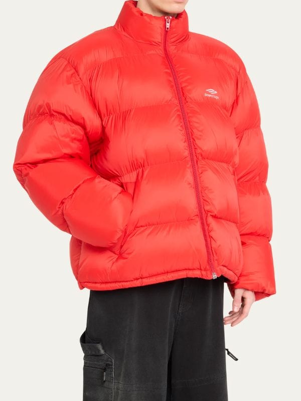 Kim Kardashian The Kardashians S05 Orange Puffer Jacket