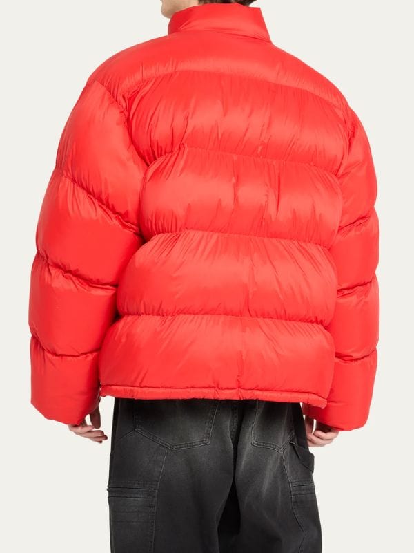 Kim Kardashian The Kardashians S05 Orange Puffer Jacket