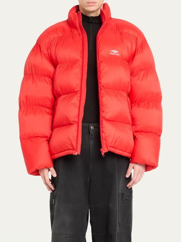 Kim Kardashian The Kardashians S05 Orange Puffer Jacket