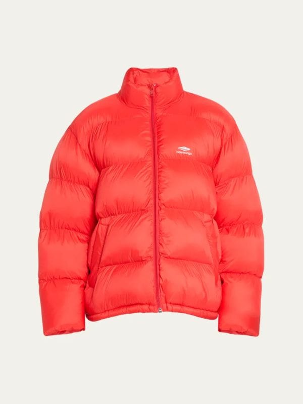 Kim Kardashian The Kardashians S05 Orange Puffer Jacket
