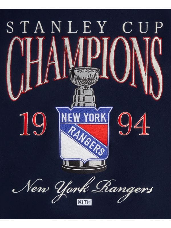 Kith x New York Rangers 1994 Stanley Cup Champions Jacket Blue