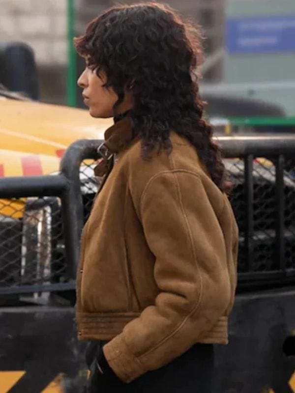 Last Bullet 2025 Stéfi Celma Brown Suede Jacket