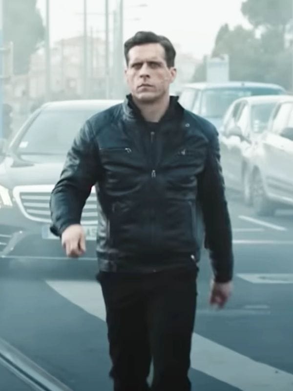 Last Bullet Quentin D’Hainaut Black Leather Jacket