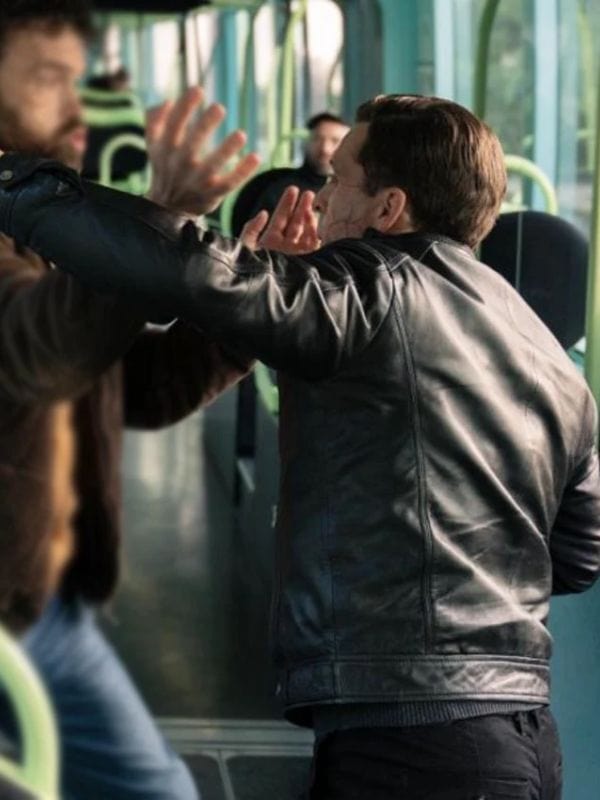 Last Bullet Quentin D’Hainaut Black Leather Jacket