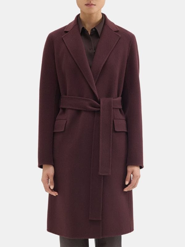 Law and Order S24 Samantha Maroun Burgundy Coat