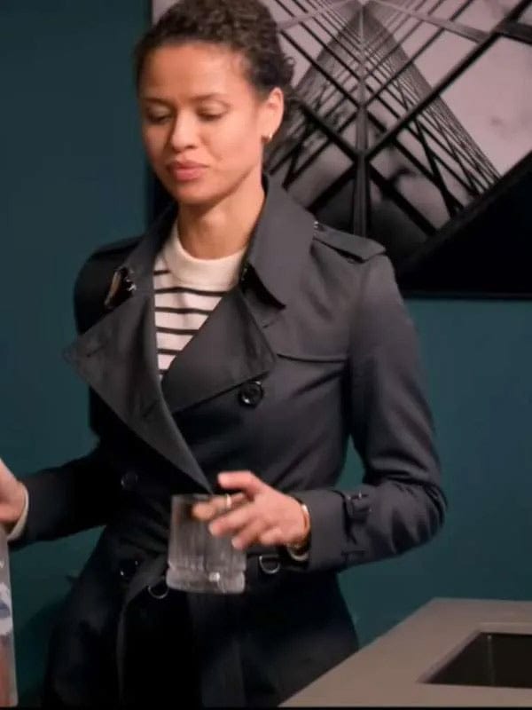 Abby Lift 2024 Gugu Mbatha-Raw Black Coat