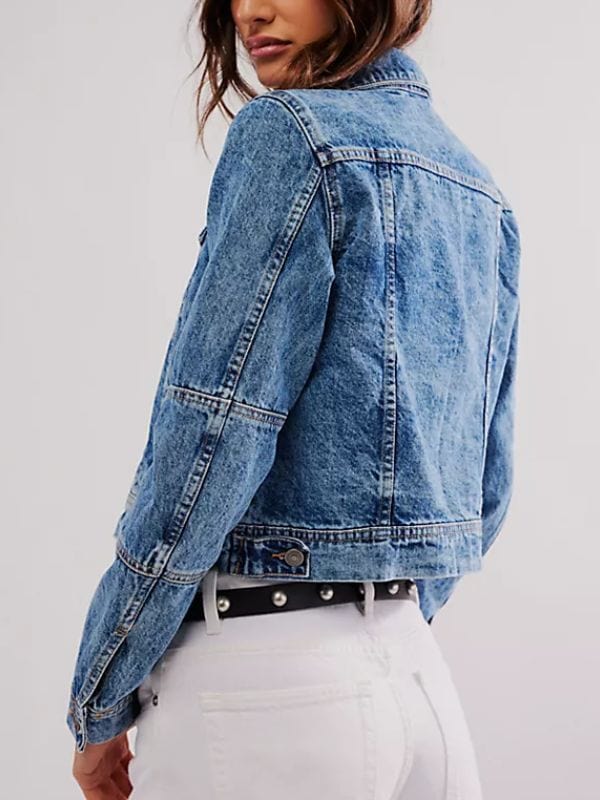 Love is Blind S08 Virginia Miller Denim Jacket Blue