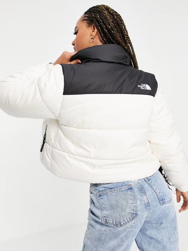 Love is Blind S08 Virginia Miller Puffer Jacket Black & White