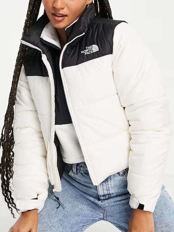 Love is Blind S08 Virginia Miller Puffer Jacket Black & White