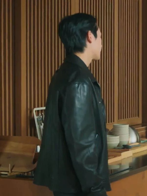 Love Next Door Jung Hae-in Black Leather Jacket