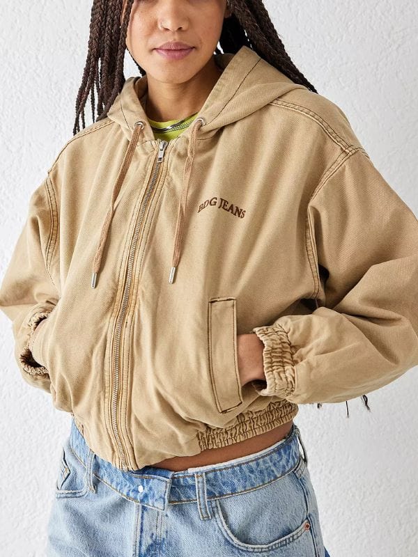 Lovie Simone Forever S01 Beige Hooded Jacket