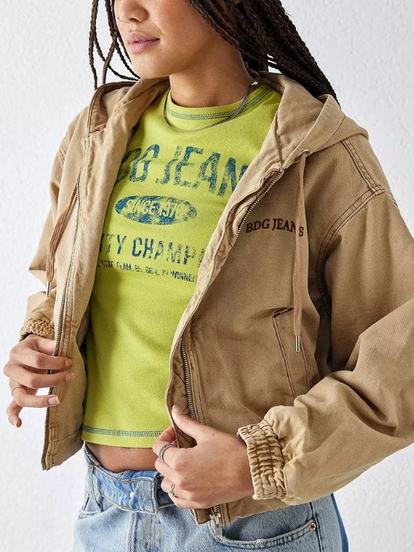 Lovie Simone Forever S01 Beige Hooded Jacket