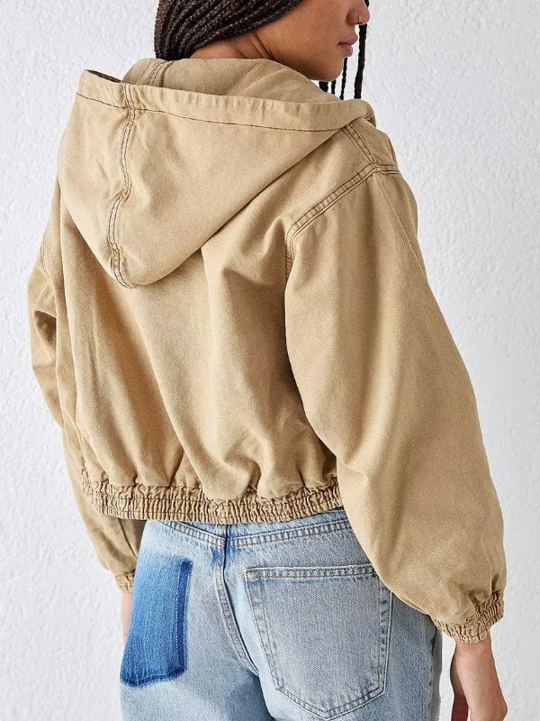 Lovie Simone Forever S01 Beige Hooded Jacket