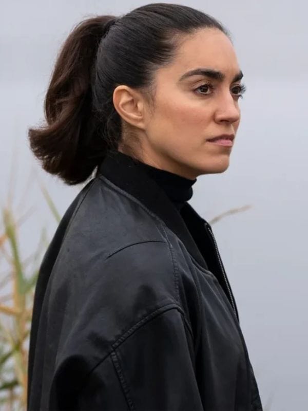 Lynley S01 Sofia Barclay Bomber Leather Jacket