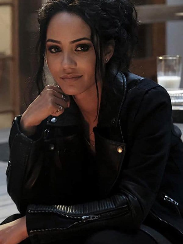 MacGyver Tristin Mays Leather Biker Jacket MacGyver Tristin Mays Leather Biker Jacket