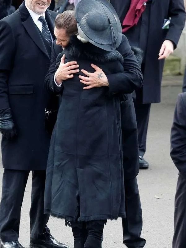 Maeve Harrigan MobLand 2025 Black Leather Coat