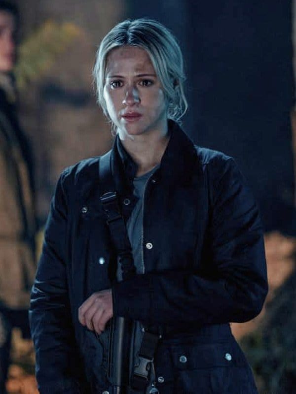 Maria Bakalova Dirty Angels 2024 Black Jacket