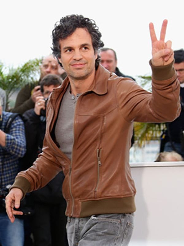 Mark Ruffalo Brown Leather Jacket
