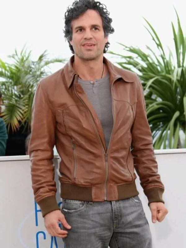 Mark Ruffalo Brown Leather Jacket
