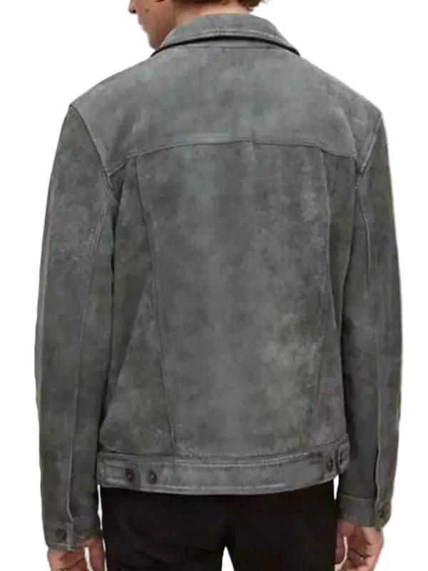 Marshals S01 Miles Kittle Grey Suede Jacket