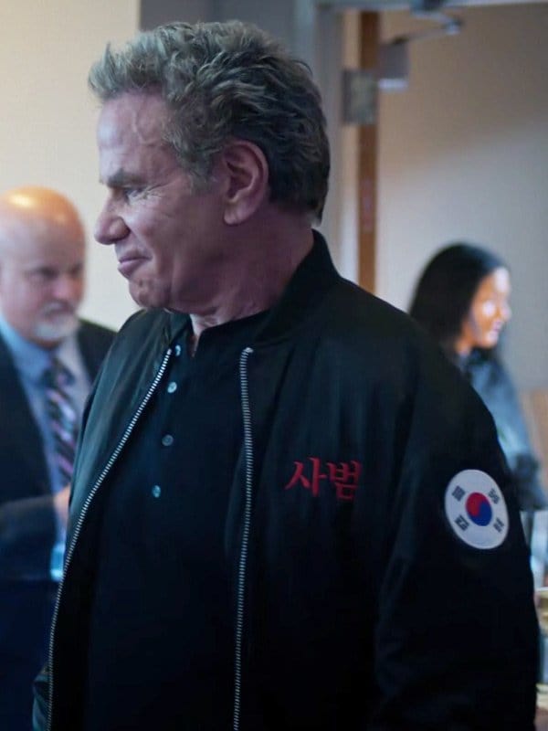 Martin Kove Cobra Kai S06 Black Bomber Jacket Martin Kove Cobra Kai S06 Black Bomber Jacket