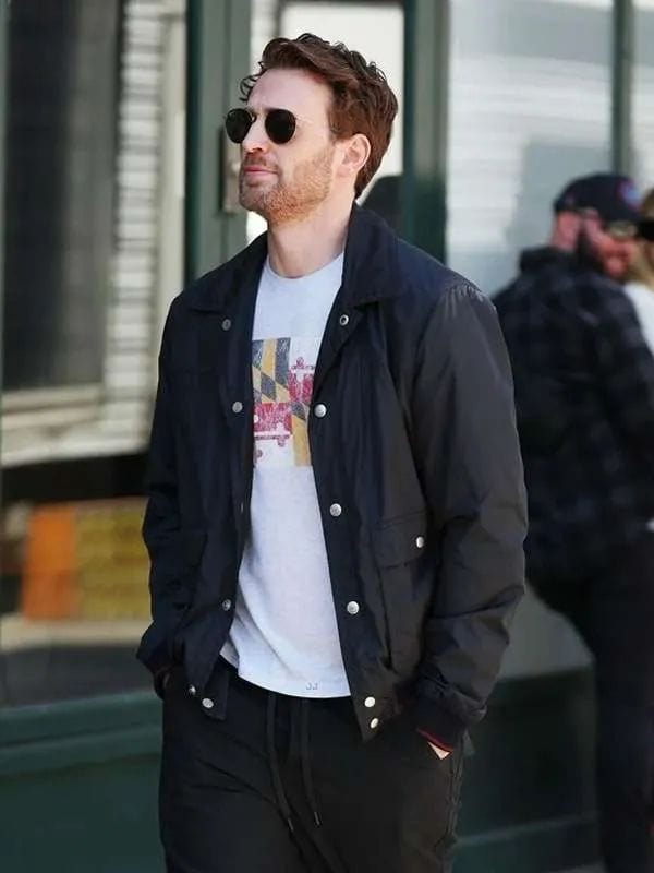 Materialists Chris Evans Black Jacket Materialists Chris Evans Black Jacket
