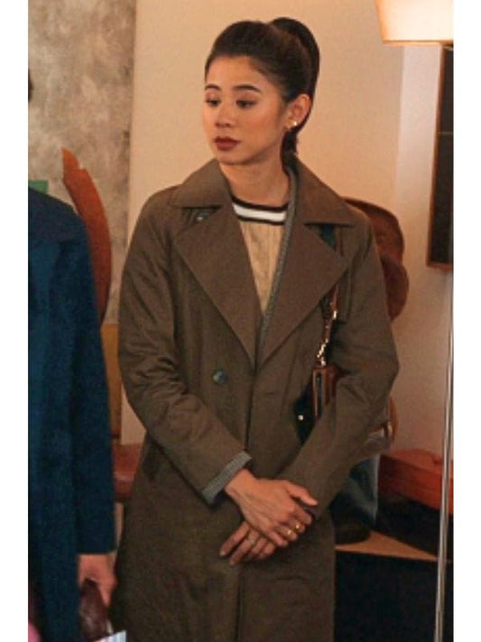 Matlock S01 Sarah Franklin Green Trench Coat