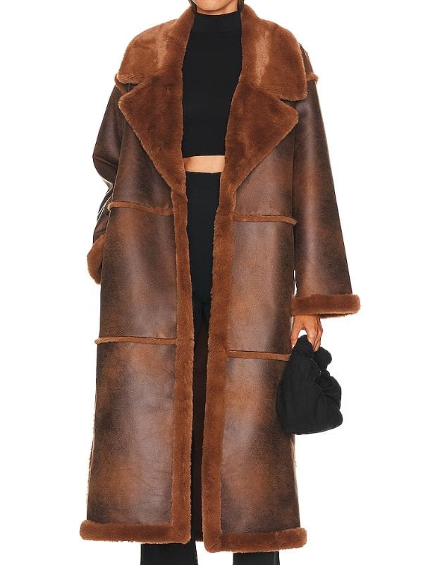 Mayci Neeley The Secret Lives of Mormon Wives S02 Shearling Coat