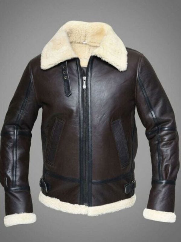 Mens RAF Sheepskin Leather Flying Jacket Dark Brown Men's RAF Sheepskin Leather Flying Jacket Dark Brown