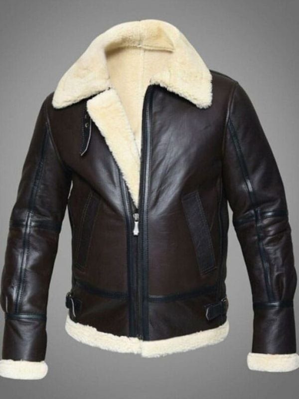 Mens RAF Sheepskin Leather Flying Jacket Dark Brown Men's RAF Sheepskin Leather Flying Jacket Dark Brown