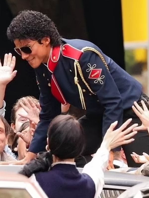 Michael 2025 Jaafar Jackson Blue Jacket