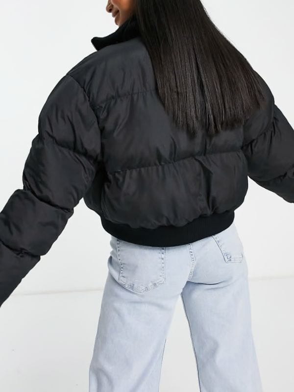 Michelle Keegan Fool Me Once Black Puffer Jacket