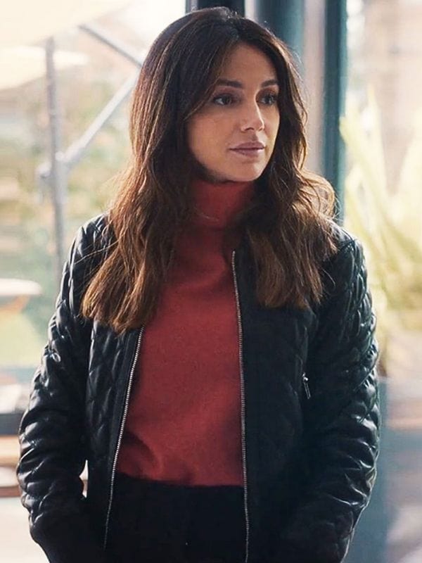 Michelle Keegan Fool Me Once Black Quilted Jacket Michelle Keegan Fool Me Once Black Quilted Jacket