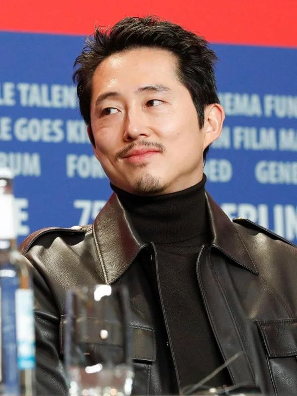 Mickey 17 2025 Steven Yeun Leather Jacket Black