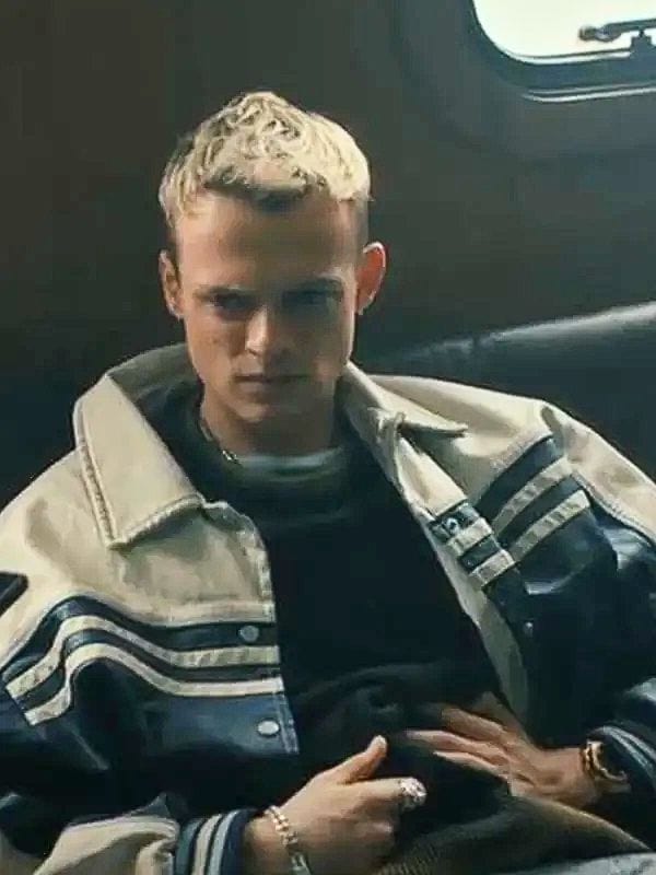 Mobland 2025 Anson Boon Leather Jacket