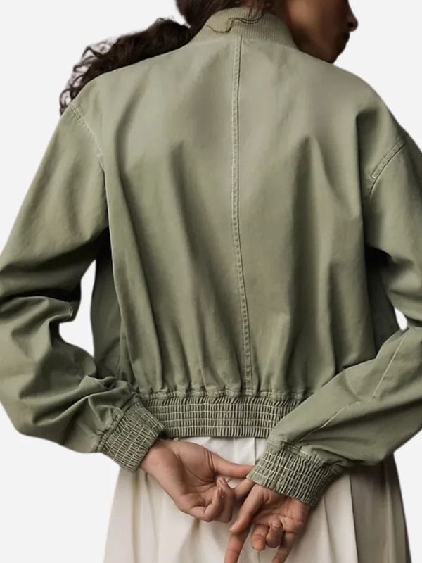 Motorheads S01 Mia Healey Green Bomber Jacket