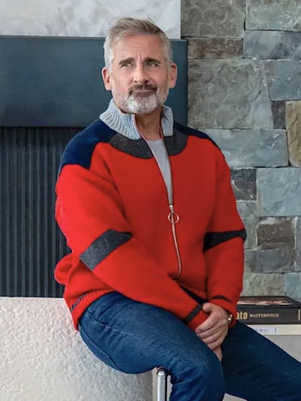 Mountainhead 2025 Steve Carell Bomber Jacket