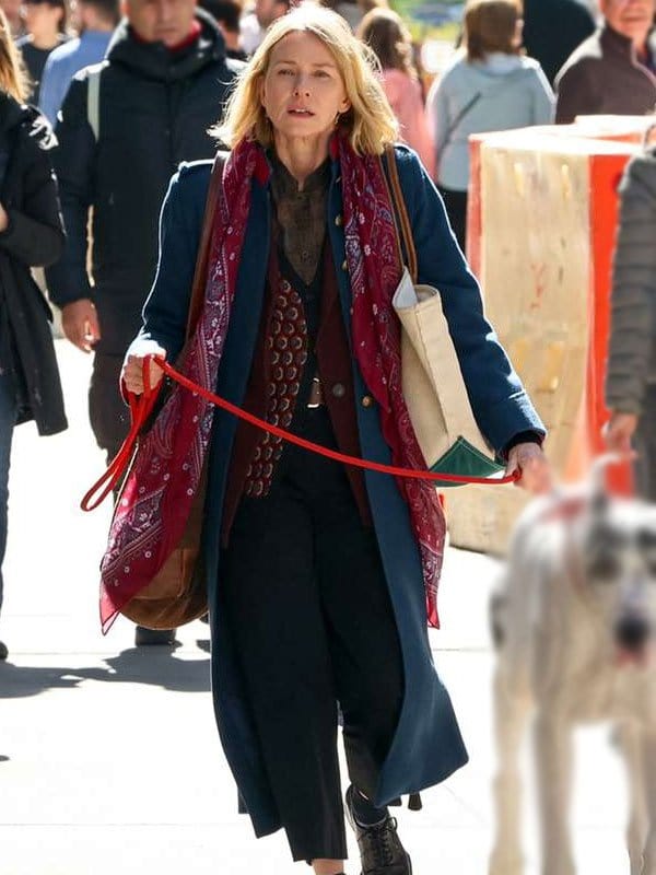 Naomi Watts The Friend 2025 Blue Coat