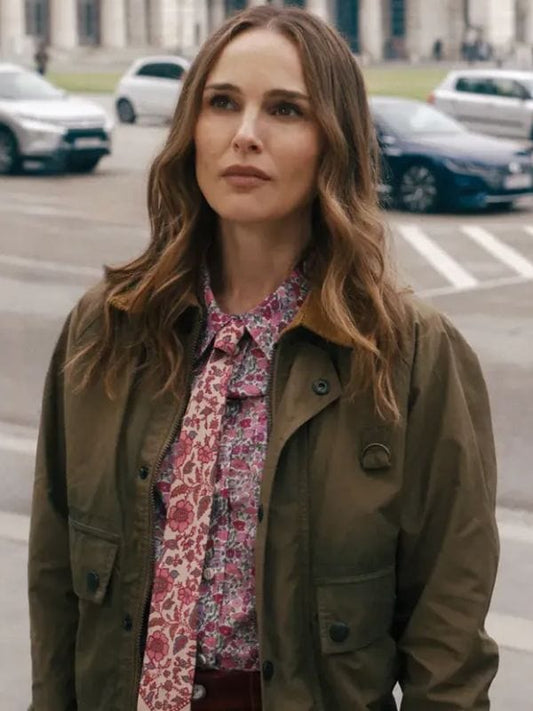 Natalie Portman Fountain of Youth 2025 Green Jacket
