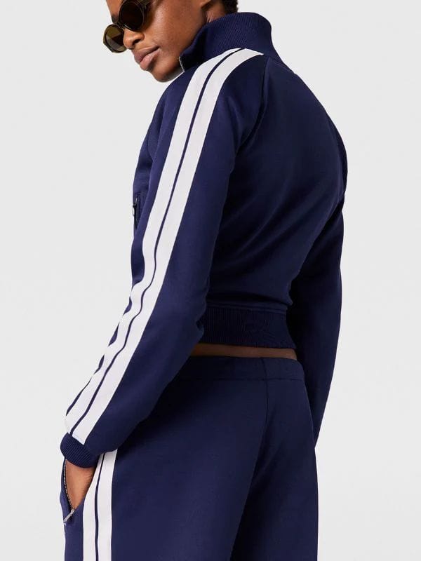 Neighbours 2025 Nell Rebecchi Striped Jacket Blue