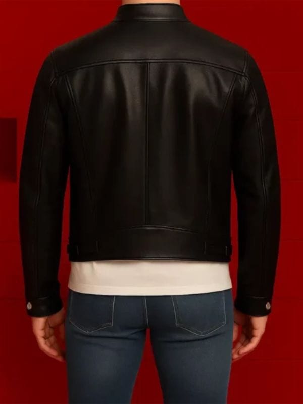Netflix Tudum Ben Affleck Black Leather Jacket