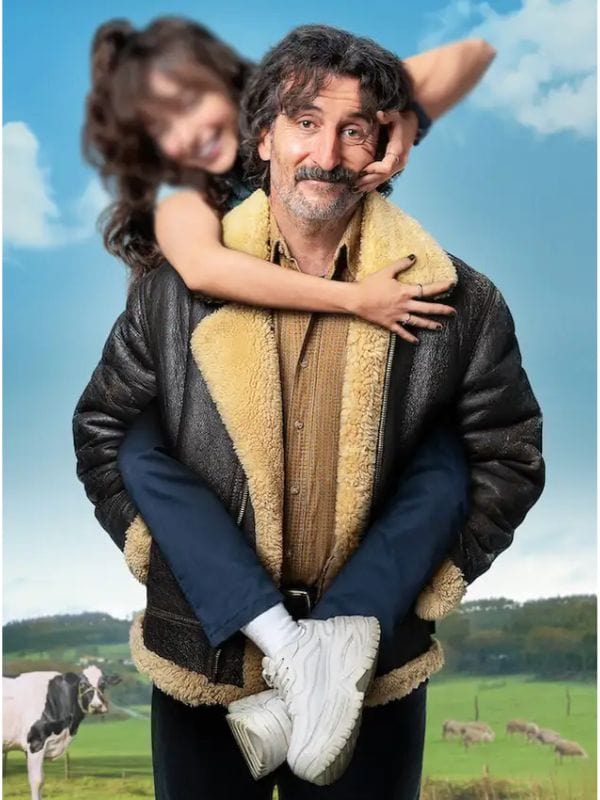 Old Dog New Tricks S01 Luis Zahera Shearling Leather Jacket