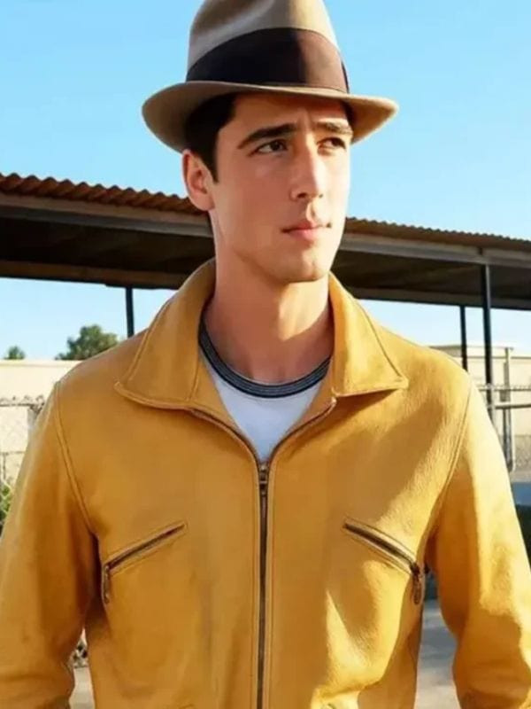 On Swift Horses Jacob Elordi Yellow Jacket