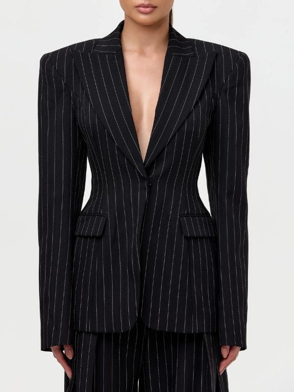 Only Murders in the Building S05 Mabel Mora Pinstriped Blazer