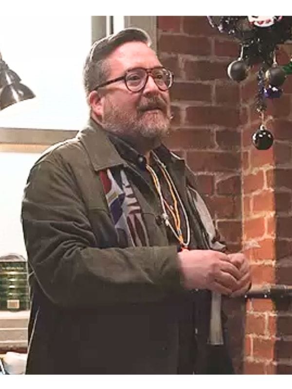Only Murders In The Building S03 Howard Morris Green Suede Jacket Only Murders In The Building S03 Howard Morris Green Suede Jacket